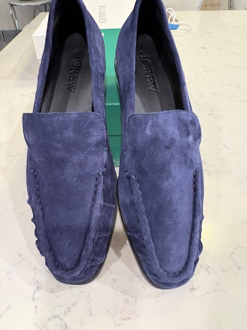 Brand New J Crew Minimal Loafer in Suede - Dark Ink